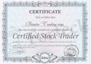 Binaire Trading сертификат