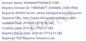 Adamant Finance сайт
