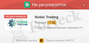 отзывы о Noble Trading