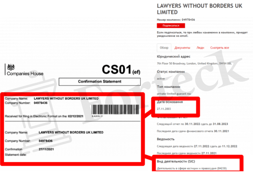 LAWYERS WITH OUT BORDERS UK LIMITED лжеюристы 