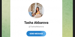 Tasha Akbarova (t.me/TashaAkbarova) развод на деньги!