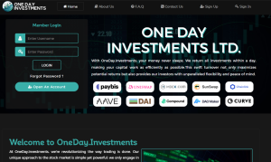 Oneday Investments (oneday.investments): обзор и отзывы