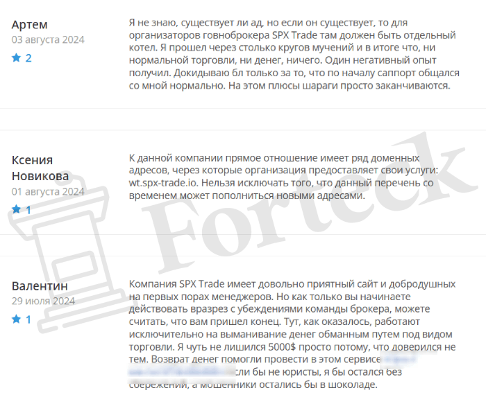 SPX Trade обман