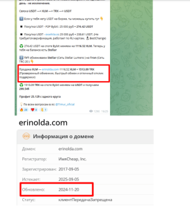 Erinolda обман