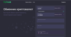 Byloua (byloua.com) обменный пункт серийных мошенников!