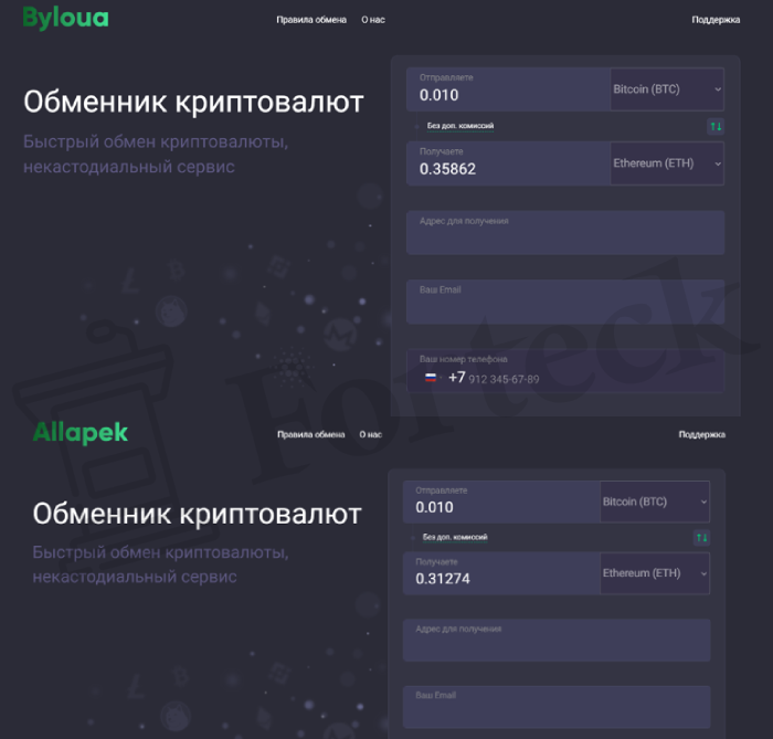 Byloua обман