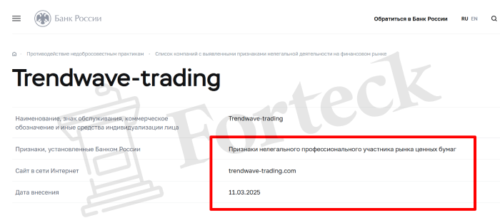 Trendwave-trading лицензия