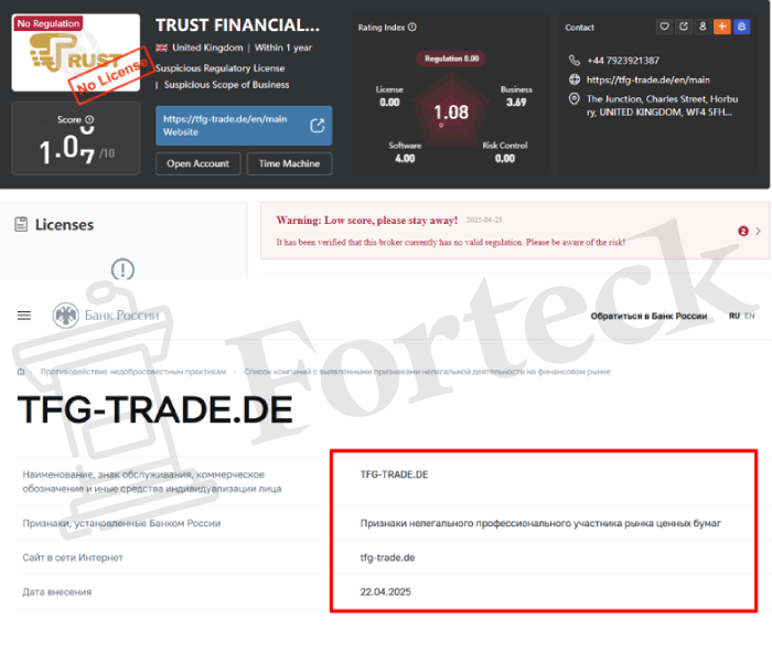 TFG-TRADE.DE обман