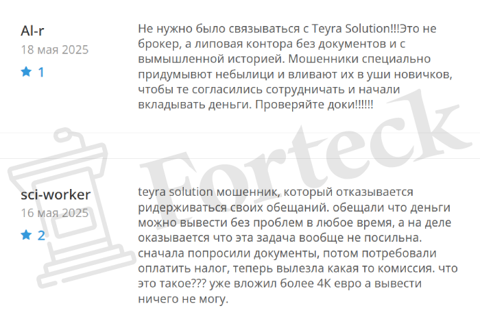 Teyra Solution отзывы