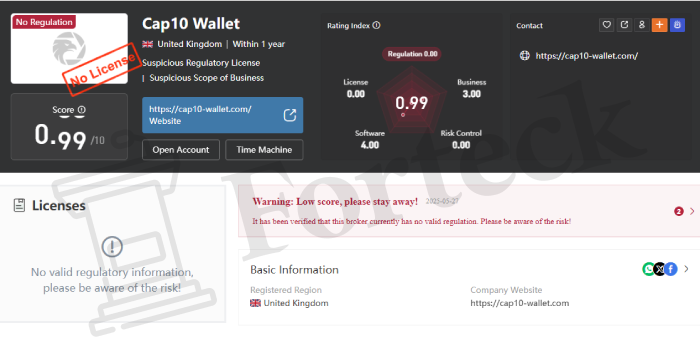 CAP10-WALLET.COM обман