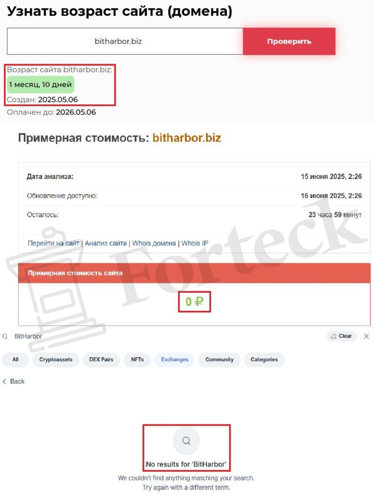 BitHarbor (bitharbor.biz) — поддельная биржа, не дайте себя обмануть! – 2