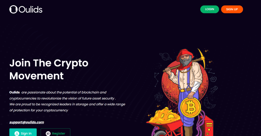 Oulids (oulids.com) криптокошелек аферистов, созданный для кидалова! – 1 Oulids (oulids.com) криптокошелек аферистов, созданный для кидалова! – 1