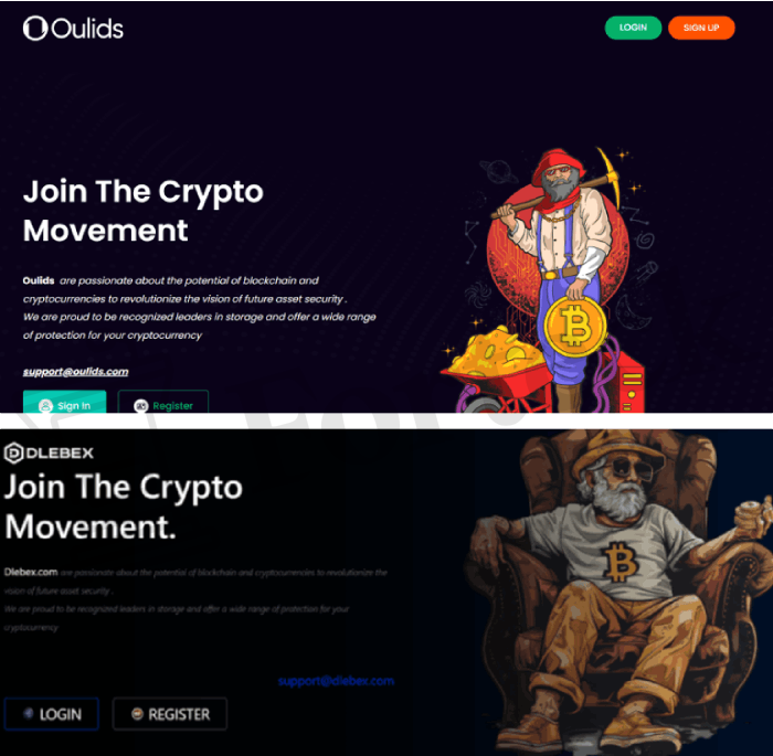 Oulids (oulids.com) криптокошелек аферистов, созданный для кидалова! – 2