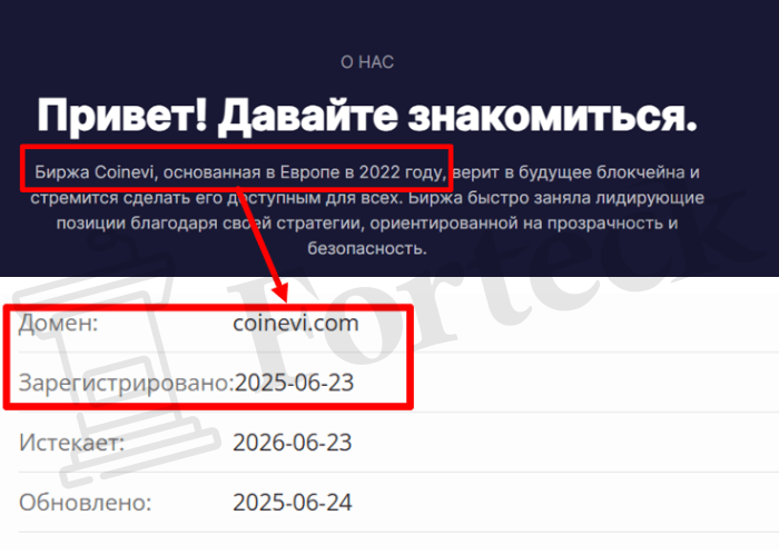Мошенническая биржа Coinevi (coinevi.com) Отзывы и возврат денег! – 2