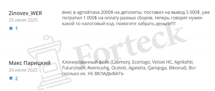 Мошеннический брокер Agrodinasa (agrodinasa.com) Отзывы и возврат денег! – 6