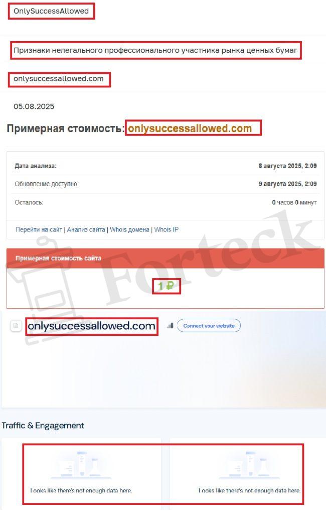 Лжеброкер OnlySuccessAllowed (onlysuccessallowed.com). Отзывы и возврат денег – 3