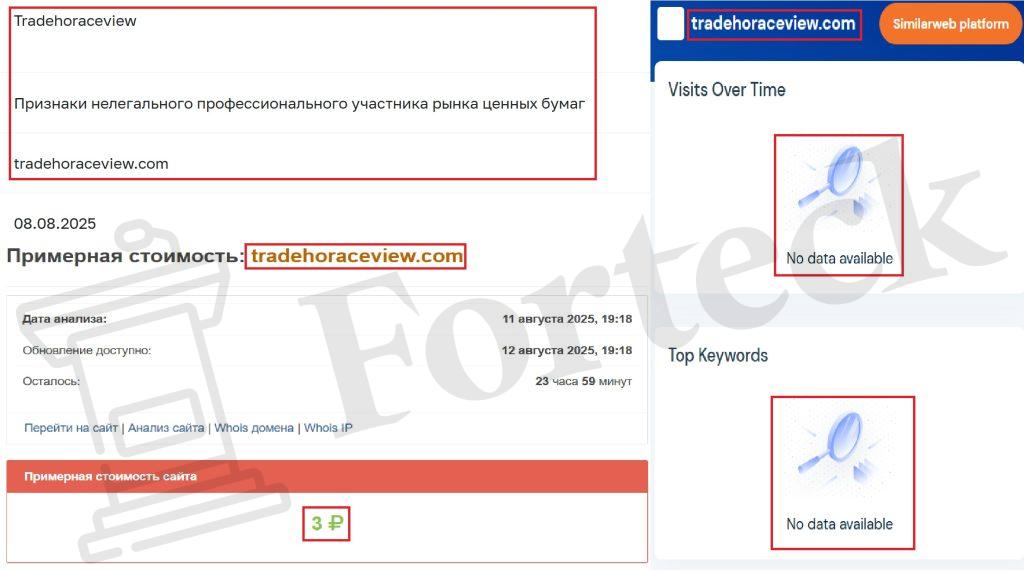 Лжеброкер Trade Horace View (tradehoraceview.com). Отзывы и возврат денег – 3