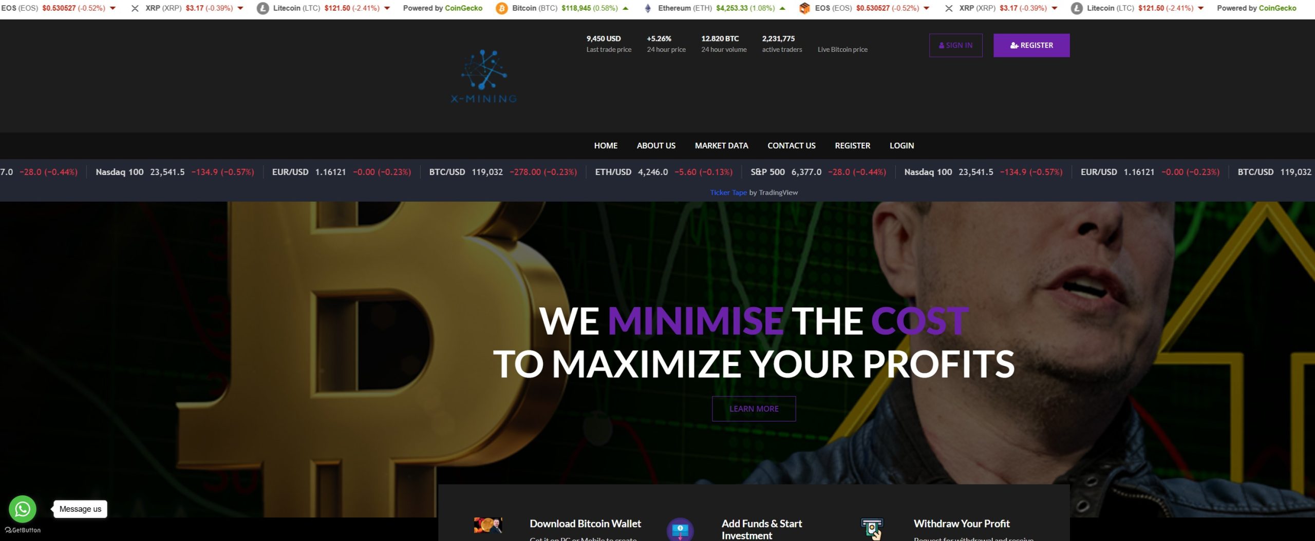 Лжеброкер X Mining Software (xminingsoftware.com). Отзывы и возврат денег – 1