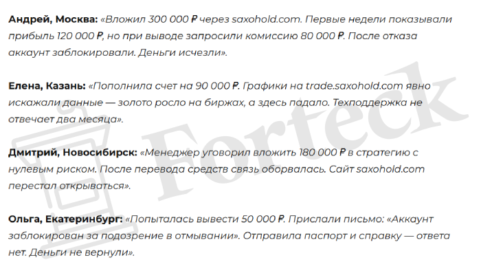 Мошеннический брокер Saxohold (saxohold.com) Отзывы и возврат денег! – 6