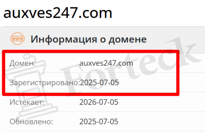 Мошеннический брокер AuxVes247 (auxves247.com) Отзывы и возврат денег! – 2