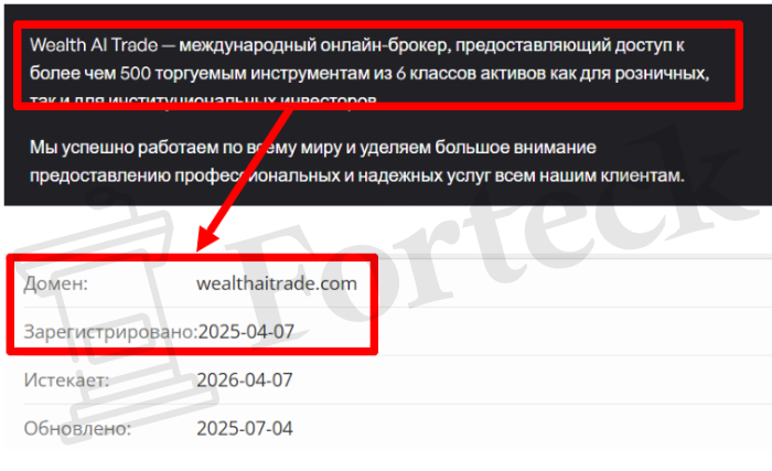 Мошеннический брокер Wealth AI Trade (wealthaitrade.com) Отзывы и возврат денег! – 2